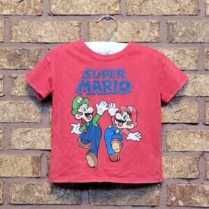 Nintendo Red Super Mario Short Sleeve Tee